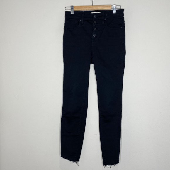 Madewell 10" High Rise Skinny Raw Hem Edition - Picture 2 of 14
